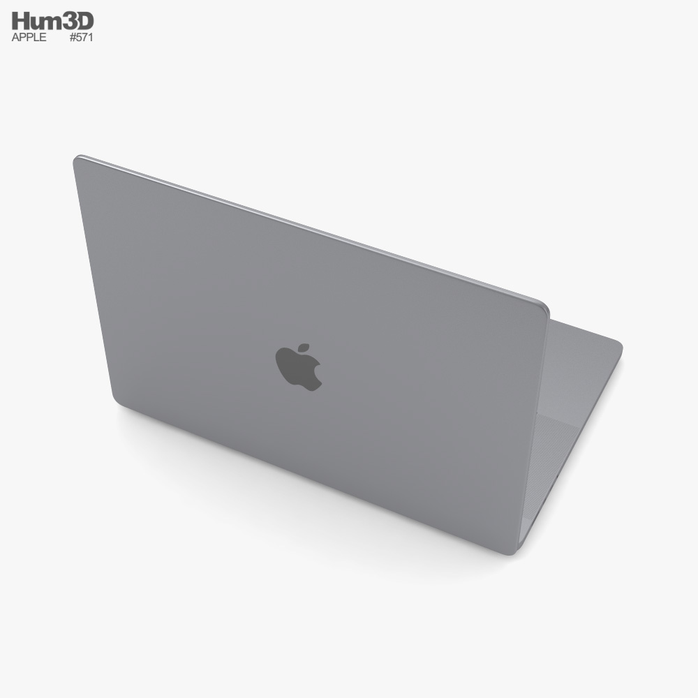 Apple MacBook Pro 2023 16 inch Space Gray 3Dモデル