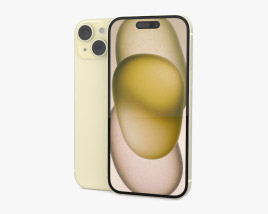 Apple iPhone 15 Yellow 3Dモデル
