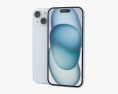 Apple iPhone 15 Blue Modello 3D