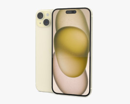 Apple iPhone 15 Plus Yellow 3D model