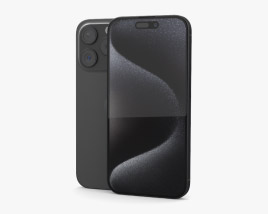 Apple iPhone 15 Pro Black Titanium 3D модель