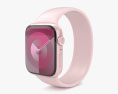 Apple Watch Series 9 41mm Pink Aluminum Case with Solo Loop 3D模型