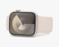 Apple Watch Series 9 41mm Starlight Aluminum Case with Solo Loop 3D模型