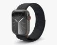 Apple Watch Series 9 41mm Graphite Stainless Steel Case with Sport Loop 3D 모델 