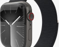 Apple Watch Series 9 41mm Graphite Stainless Steel Case with Sport Loop 3d model