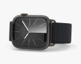 Apple Watch Series 9 41mm Graphite Stainless Steel Case with Sport Loop 3d model