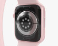 Apple Watch Series 9 45mm Pink Aluminum Case with Solo Loop 3d model
