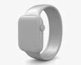 Apple Watch Series 9 45mm Silver Aluminum Case with Solo Loop Modello 3D