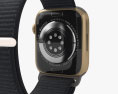 Apple Watch Series 9 45mm Gold Stainless Steel Case with Sport Loop 3d model