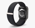 Apple Watch Series 9 45mm Graphite Stainless Steel Case with Sport Loop 3D 모델 