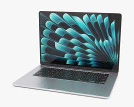 Apple MacBook Air 15 inch M3 2024 Silver Modèle 3D