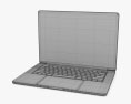 Apple MacBook Air 15 inch M3 2024 Silver 3D 모델 
