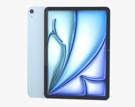 Apple iPad Air M2 11-inch (2024) Blue 3D модель