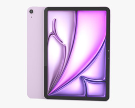 Apple iPad Air M2 11-inch (2024) Purple Modelo 3d