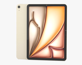 Apple iPad Air M2 11-inch (2024) Starlight 3D模型
