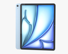 Apple iPad Air M2 13-inch (2024) Blue Modello 3D