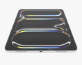 Apple iPad Pro M4 2024 13 inch Silver Modelo 3d