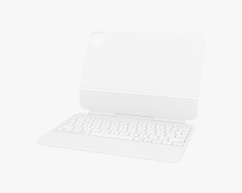 Apple Magic Keyboard 2024 White 3D-Modell