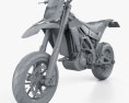 Aprilia SXV 550 2009 3D模型 clay render