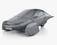Aptera Solar EV 2024 Modello 3D wire render