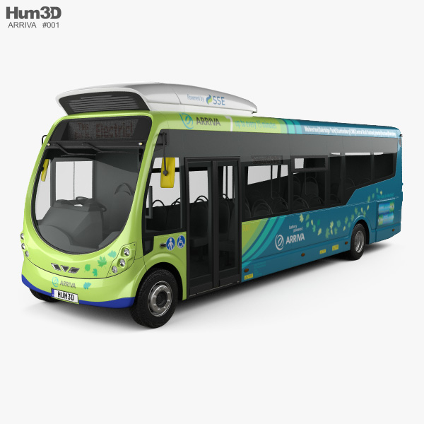 Arriva Milton Keynes Electric Bus 2014 Modello 3D