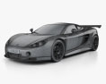 Ascari A10 2014 3D-Modell wire render