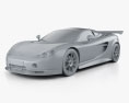 Ascari A10 2014 Modello 3D clay render