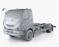 Ashok Leyland Avia D120 底盘驾驶室卡车 2015 3D模型 clay render