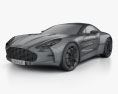 Aston Martin One-77 2013 Modello 3D wire render