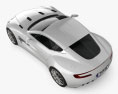 Aston Martin One-77 2013 3D模型 顶视图