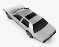 Aston Martin Lagonda 1985 3D模型 顶视图