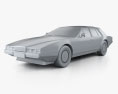 Aston Martin Lagonda 1985 3Dモデル clay render