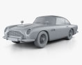 Aston Martin DB5 1963 3d model clay render