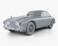 Aston Martin DB2 1950 3d model clay render