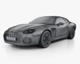 Aston Martin DB7 GT Zagato 2004 3D模型 wire render