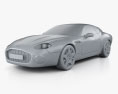Aston Martin DB7 GT Zagato 2004 3D модель clay render