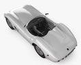 Aston Martin DBR1 1957 3D模型 顶视图