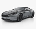 Aston Martin DB9 2015 3D модель wire render