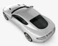 Aston Martin DB9 2015 Modello 3D vista dall'alto