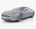 Aston Martin DB9 2015 3D-Modell clay render