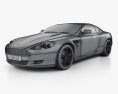 Aston Martin DB9 2008 3d model wire render