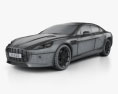 Aston Martin Rapide S 2016 3d model wire render