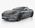Aston Martin Vanquish Volante 2016 3D模型 wire render