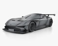 Aston Martin Vulcan 2018 3Dモデル wire render