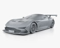 Aston Martin Vulcan 2018 3D模型 clay render