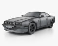 Aston Martin Virage 1995 3d model wire render