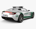 Aston Martin One-77 警察 Dubai 2015 3D模型 后视图