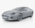 Aston Martin DB7 Vantage 2003 3D模型 clay render
