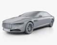 Aston Martin Lagonda 2018 Modello 3D clay render