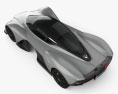 Aston Martin AM-RB 2021 Modelo 3D vista superior